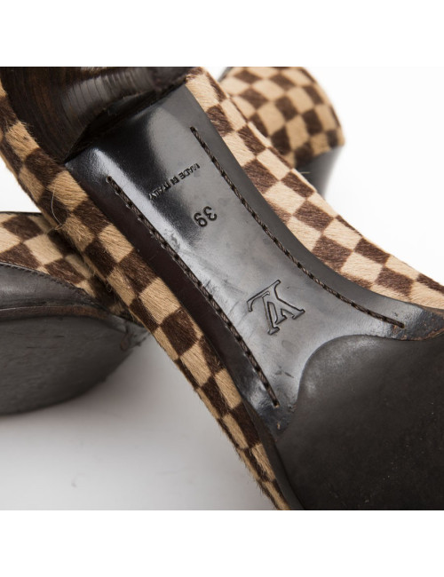 Escarpins T 39 LOUIS VUITTON Bi matière
