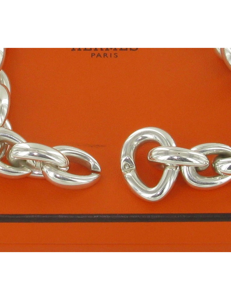 collier en argent massif HERMES