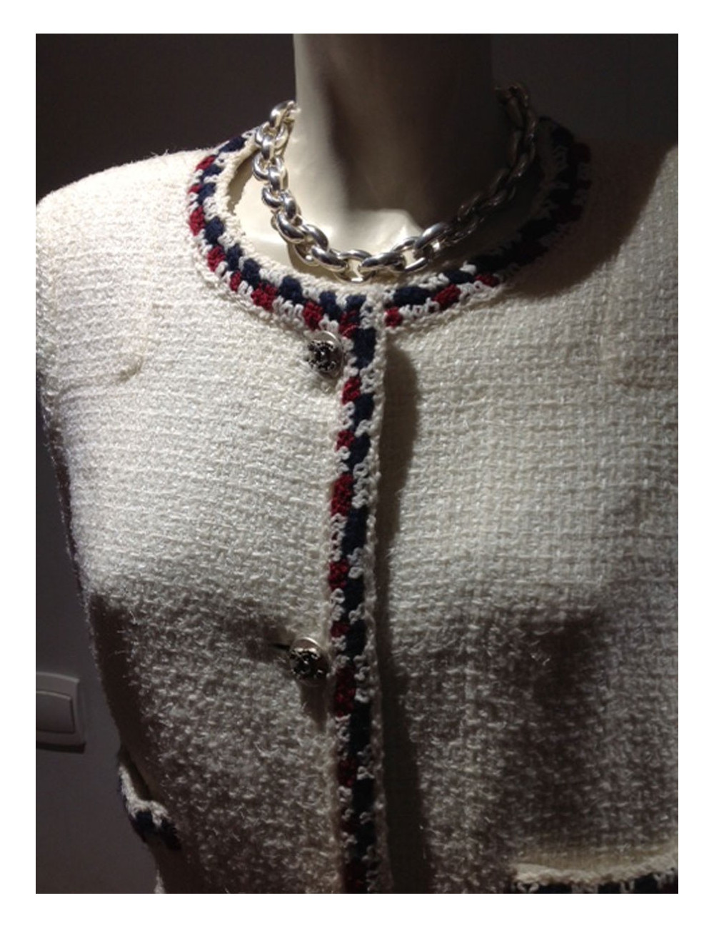 collier en argent massif HERMES