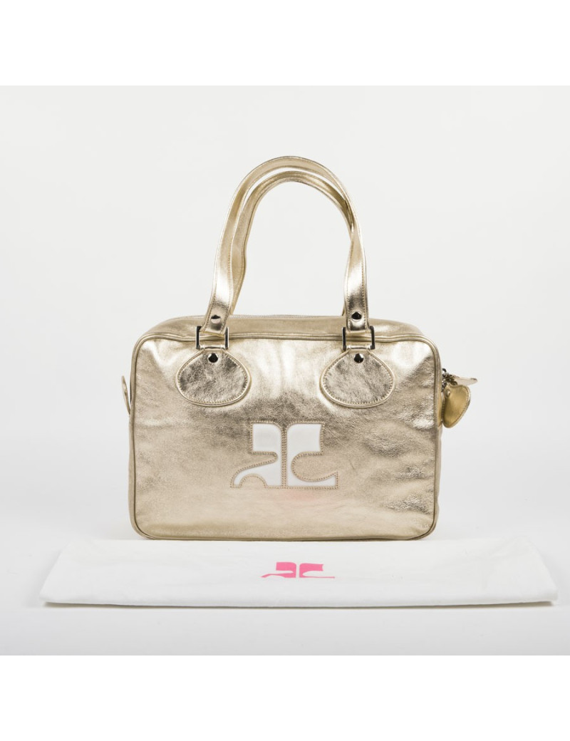 Sac COURREGES en cuir doré