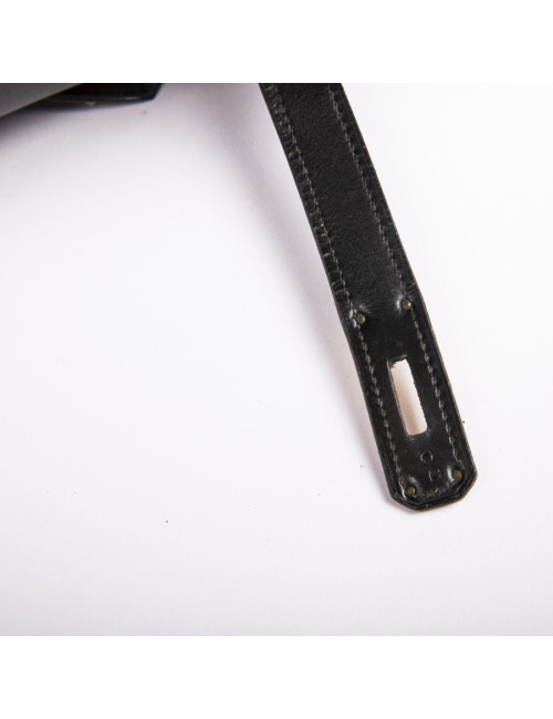 Sac Kelly 32 cuir box noir Vintage