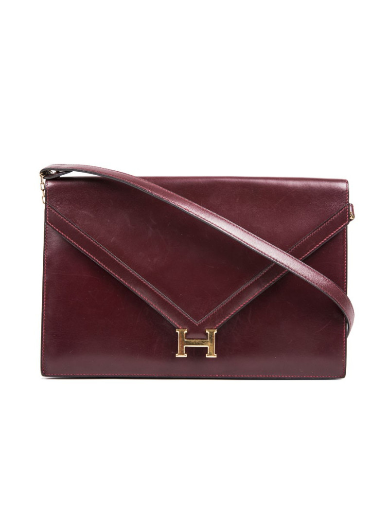 Pochette Lydie HERMES rouge H