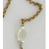 Sautoir MARGUERITE DE VALOIS perles baroques nacrées et chaine or vieilli