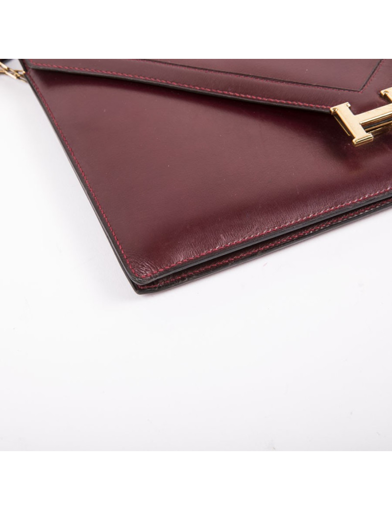 Pochette Lydie HERMES rouge H