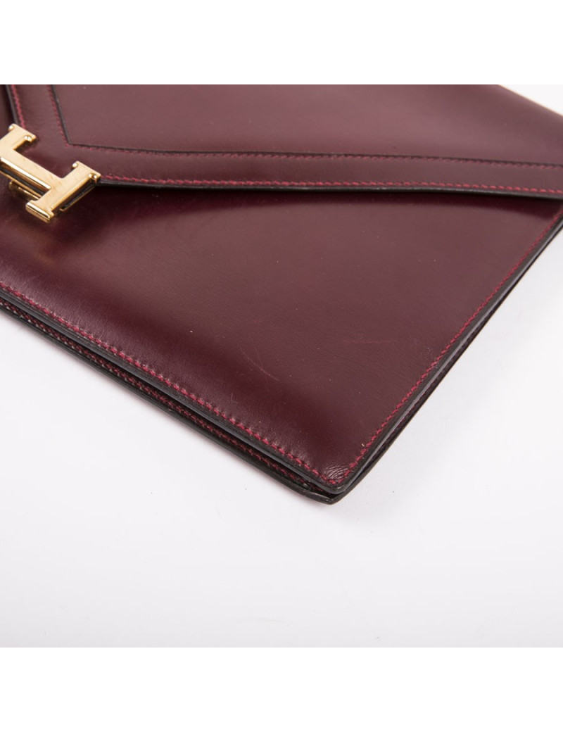 Pochette Lydie HERMES rouge H