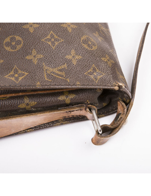 Cartouchière LOUIS VUITTON en toile et cuir