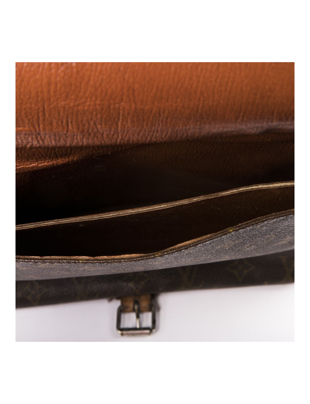 Cartouchière LOUIS VUITTON en toile et cuir