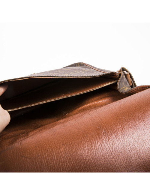 Cartouchière LOUIS VUITTON en toile et cuir