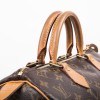 LOUIS VUITTON Speedy 30 bag in brown monogram canvas and natural leather
