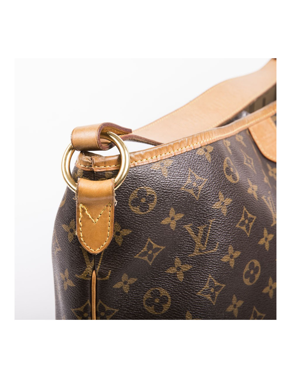 LOUIS VUITTON neverfull bag in brown monogram canvas and natural leather