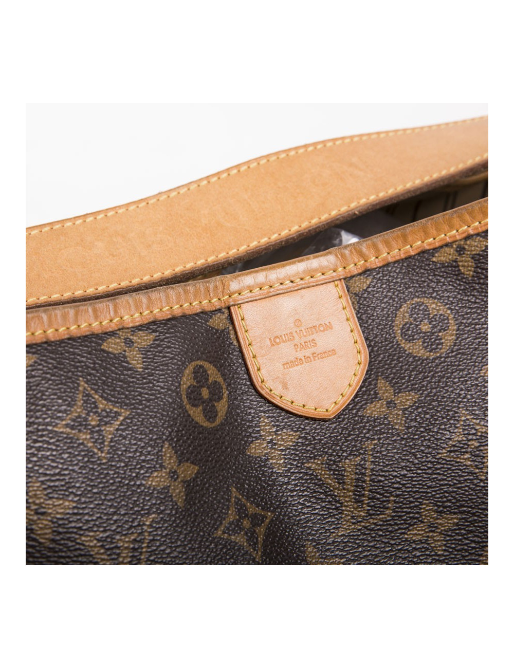 LOUIS VUITTON neverfull bag in brown monogram canvas and natural leather