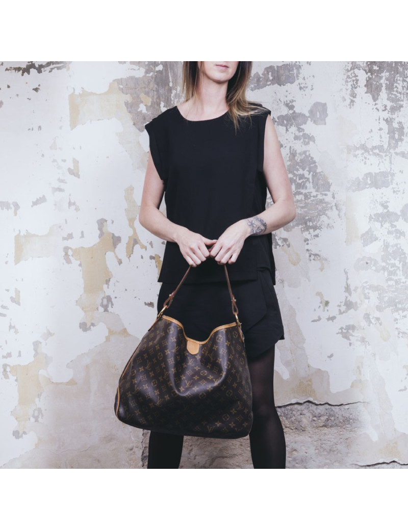 LOUIS VUITTON neverfull bag in brown monogram canvas and natural leather