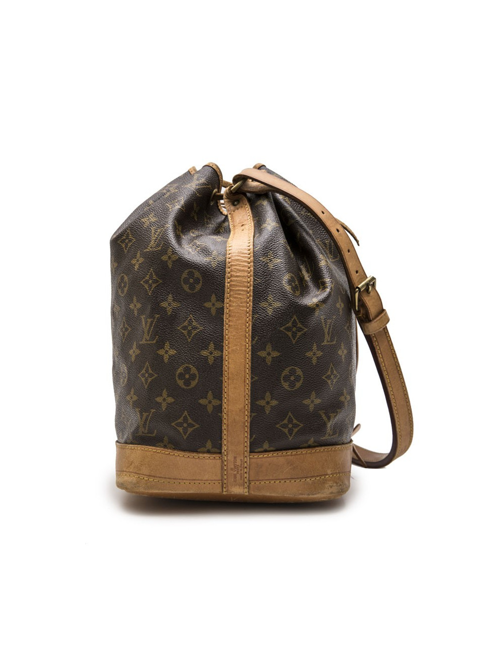 Sac LOUIS VUITTON "Noé" GM en toile et cuir