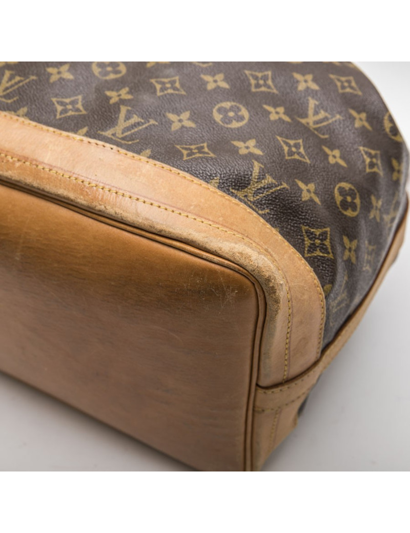 Sac LOUIS VUITTON "Noé" GM en toile et cuir