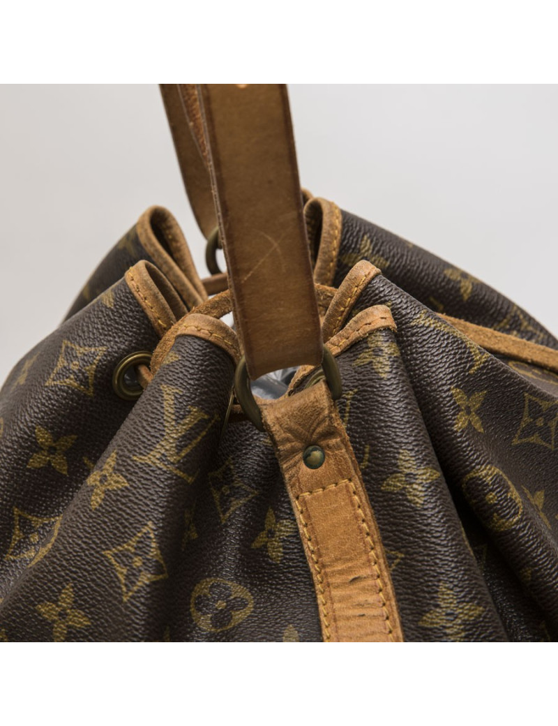 Sac LOUIS VUITTON "Noé" GM en toile et cuir