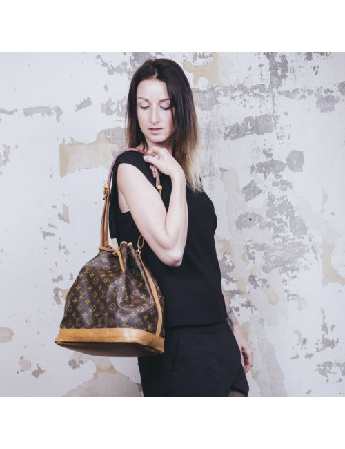 Sac LOUIS VUITTON "Noé" GM en toile et cuir