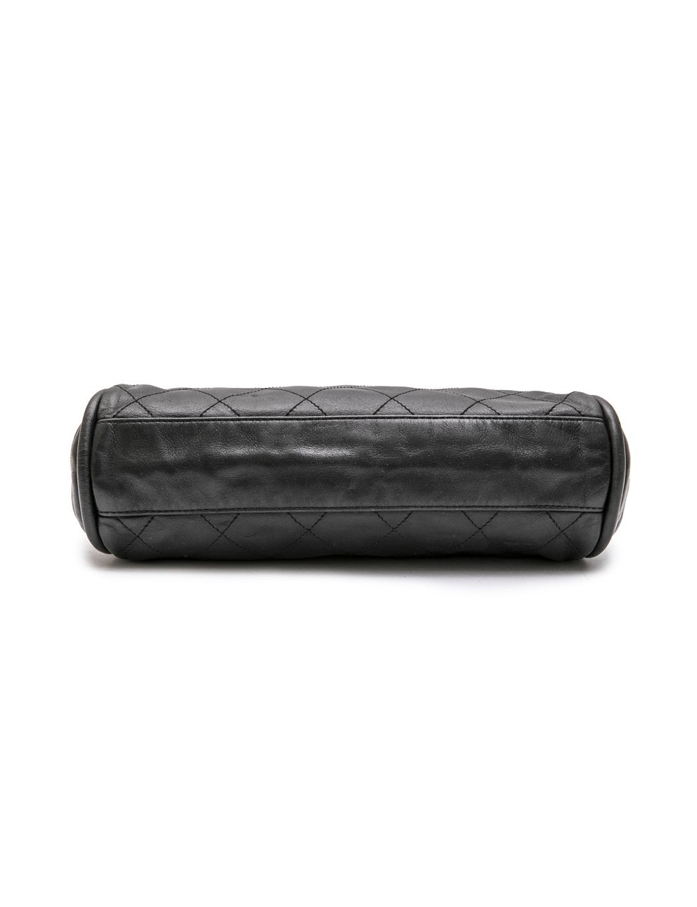 Sac CHANEL cuir d'agneau matelassé noir
