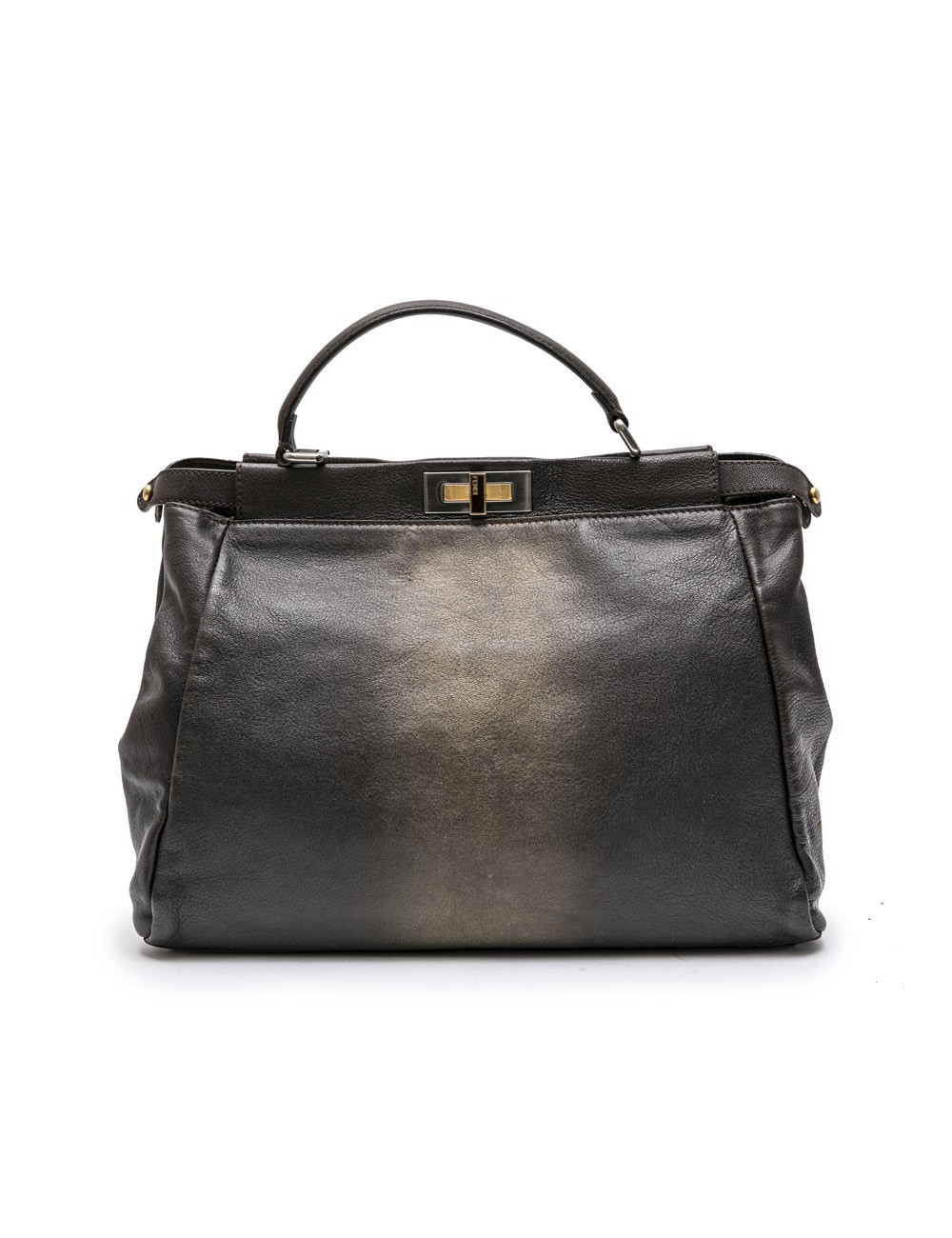 Sac Peekaboo FENDI GM cuir marron et or