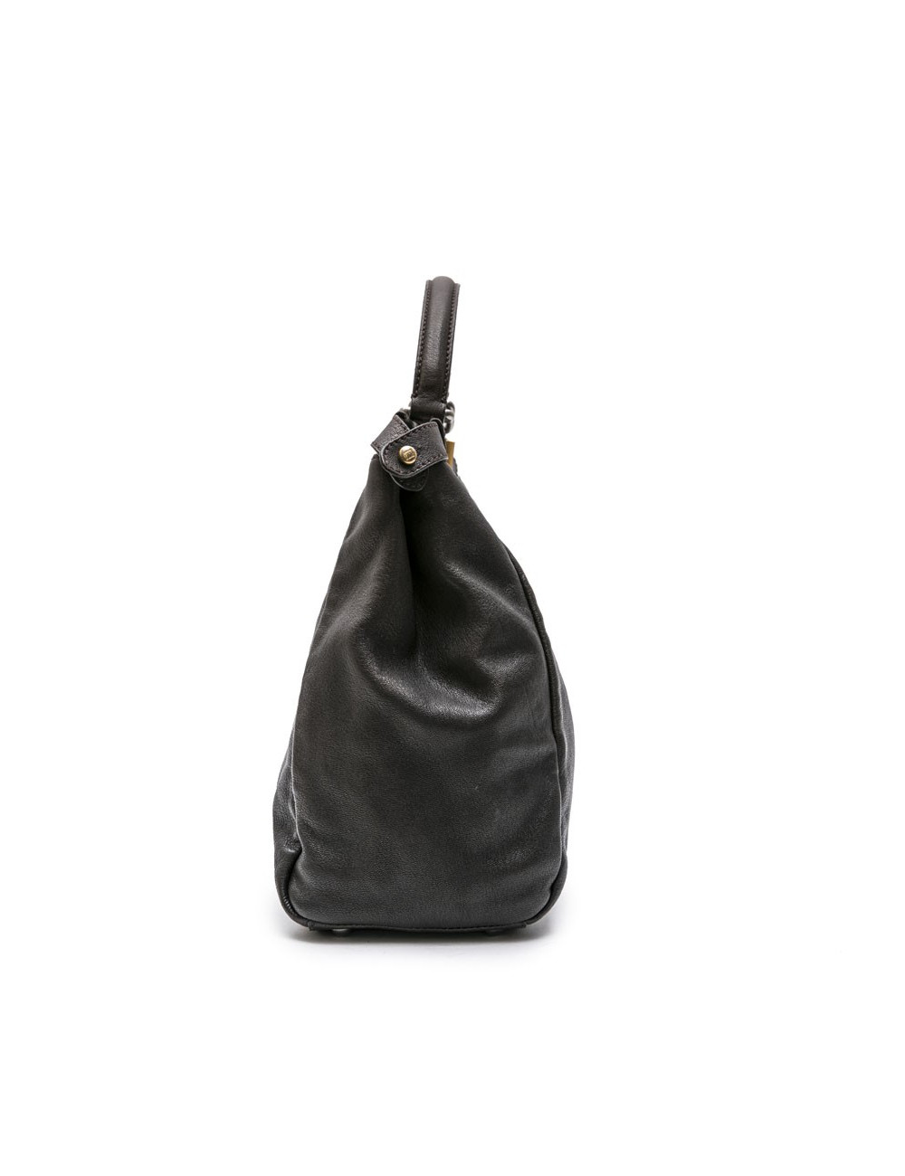 Sac Peekaboo FENDI GM cuir marron et or