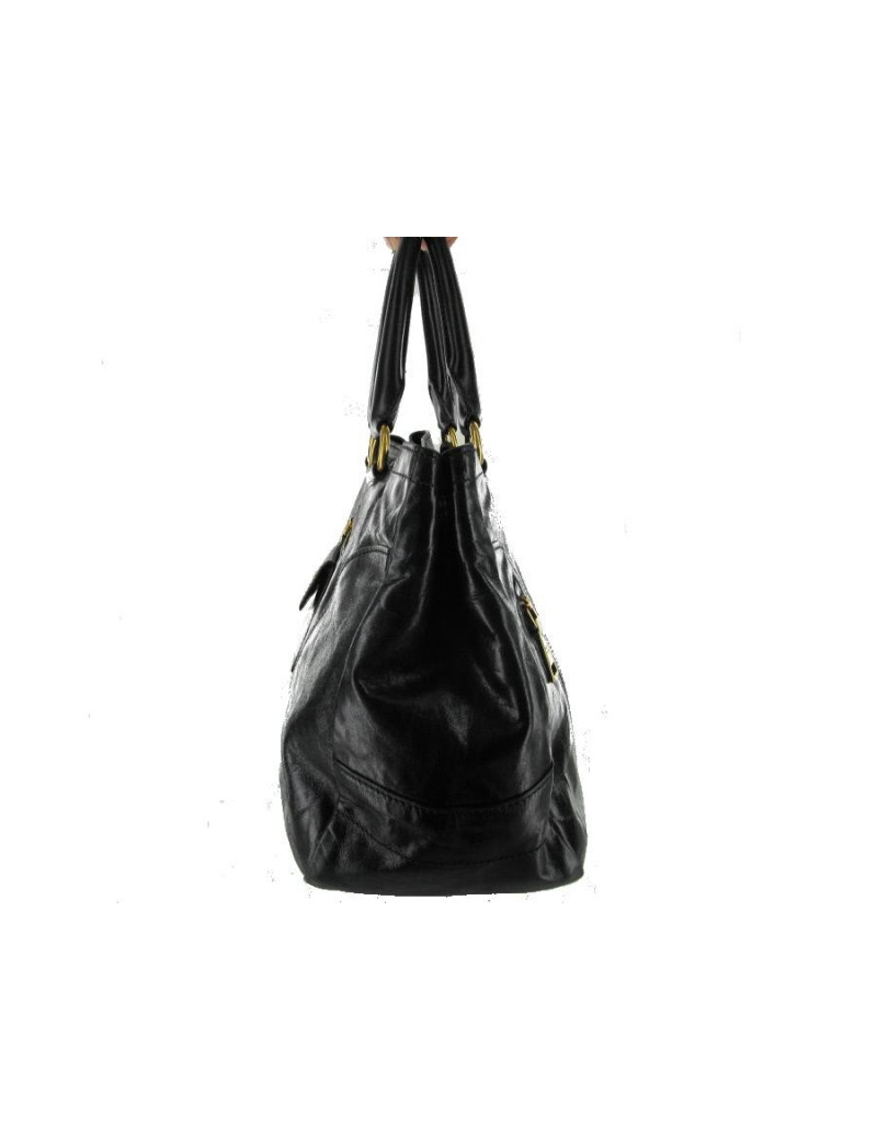 Sac PRADA cuir veilli noir