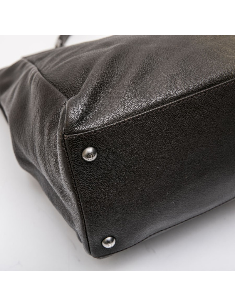 Sac Peekaboo FENDI GM cuir marron et or