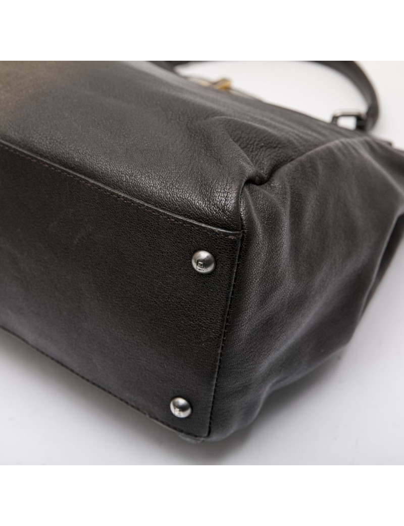 Sac Peekaboo FENDI GM cuir marron et or