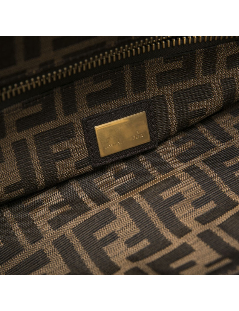 Sac Peekaboo FENDI GM cuir marron et or