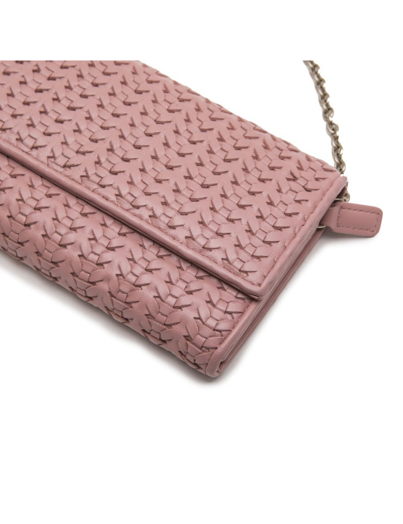  Porte monnaie avec chainette CHRISTIAN DIOR rose