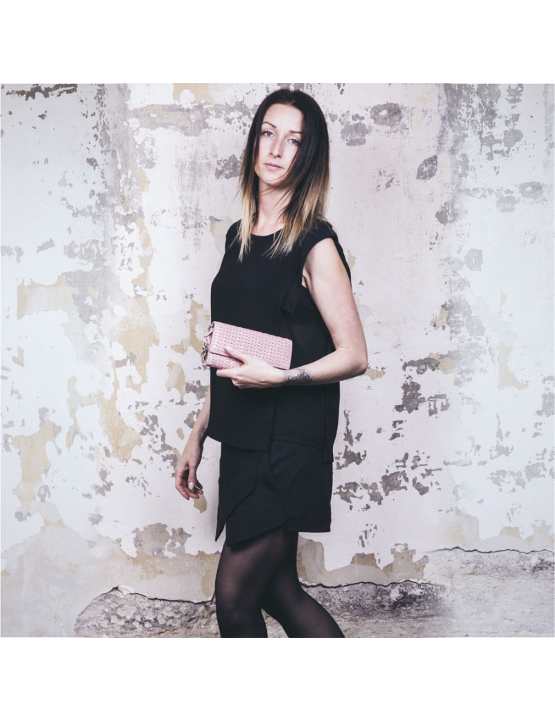  Porte monnaie avec chainette CHRISTIAN DIOR rose