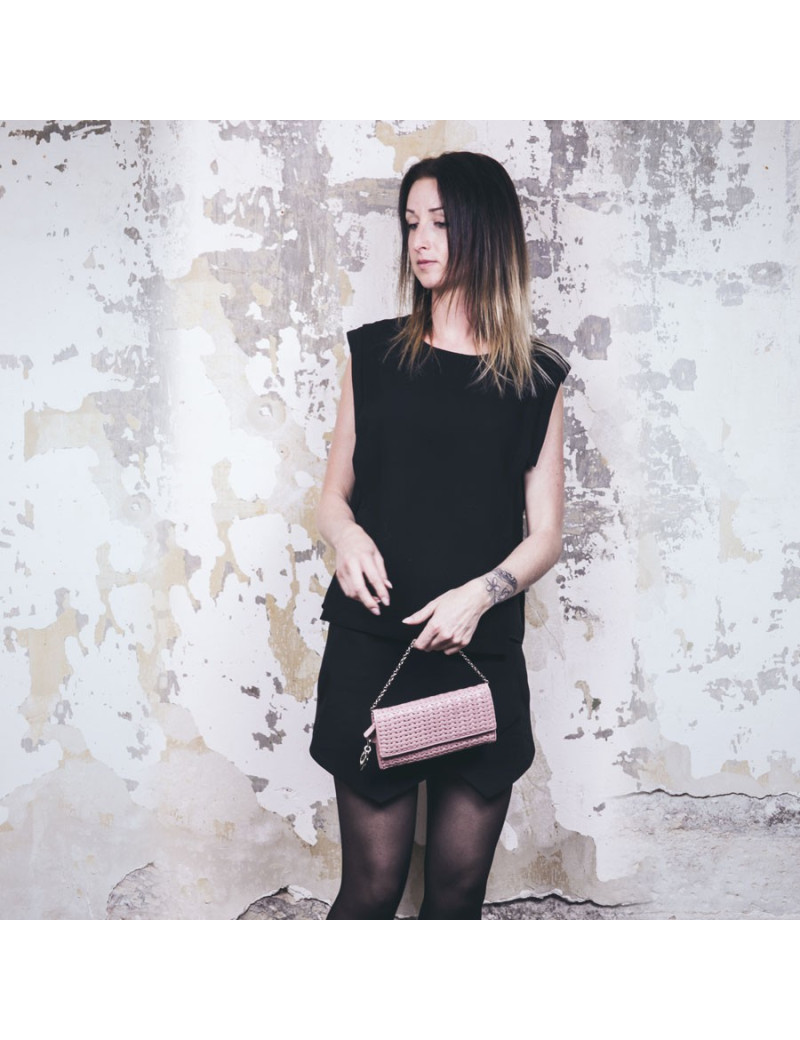  Porte monnaie avec chainette CHRISTIAN DIOR rose