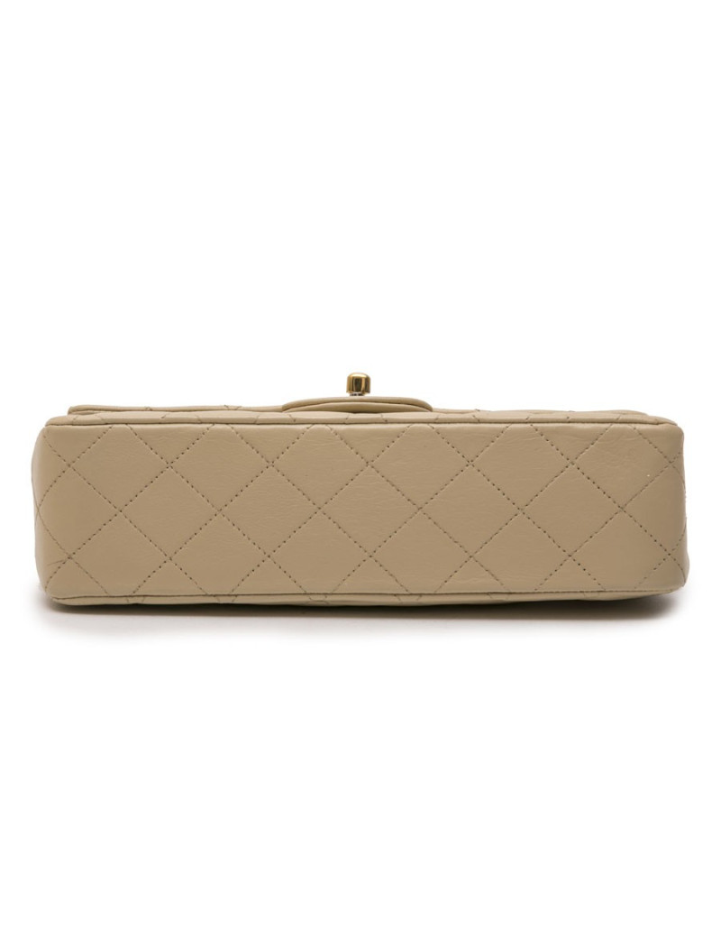 CHANEL timeless bag in beige quilted leather