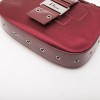 CHRISTIAN DIOR mini bag in burgundy satin and patent leather