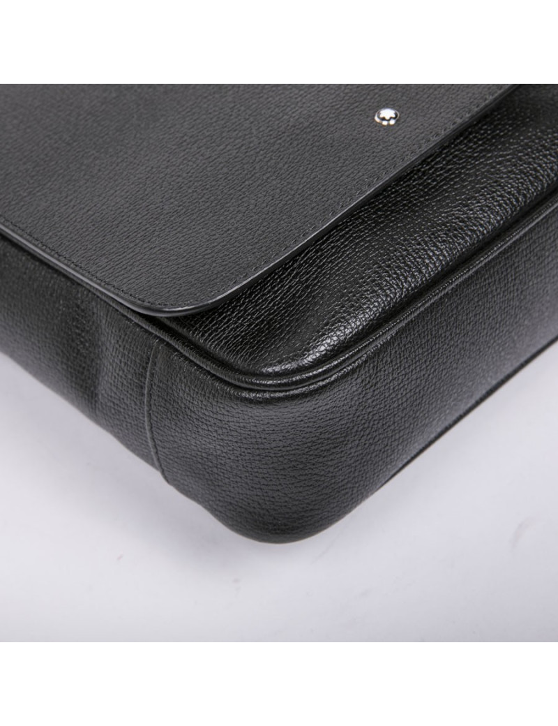 Sac MONTBLANC cuir grainé noir