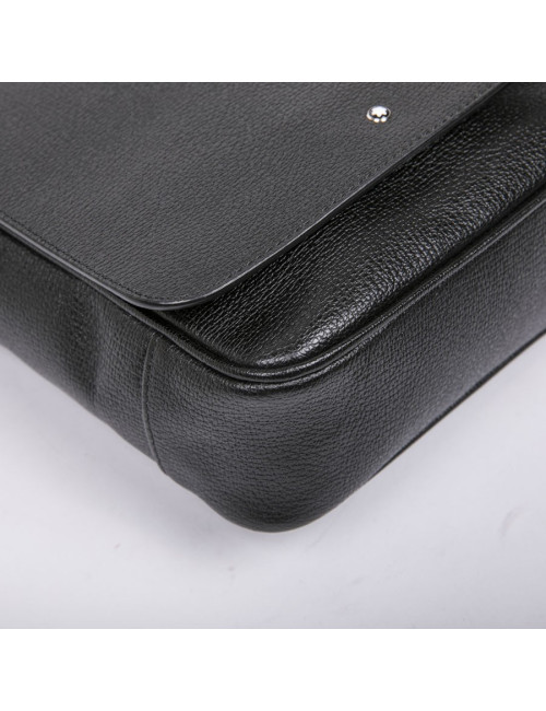 Sac MONTBLANC cuir grainé noir