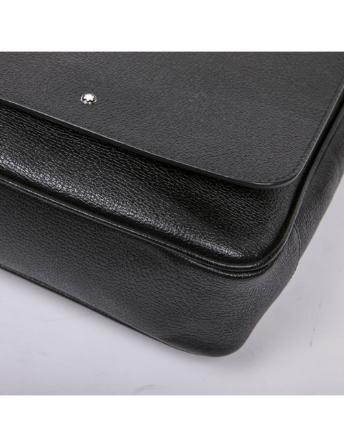 Sac MONTBLANC cuir grainé noir