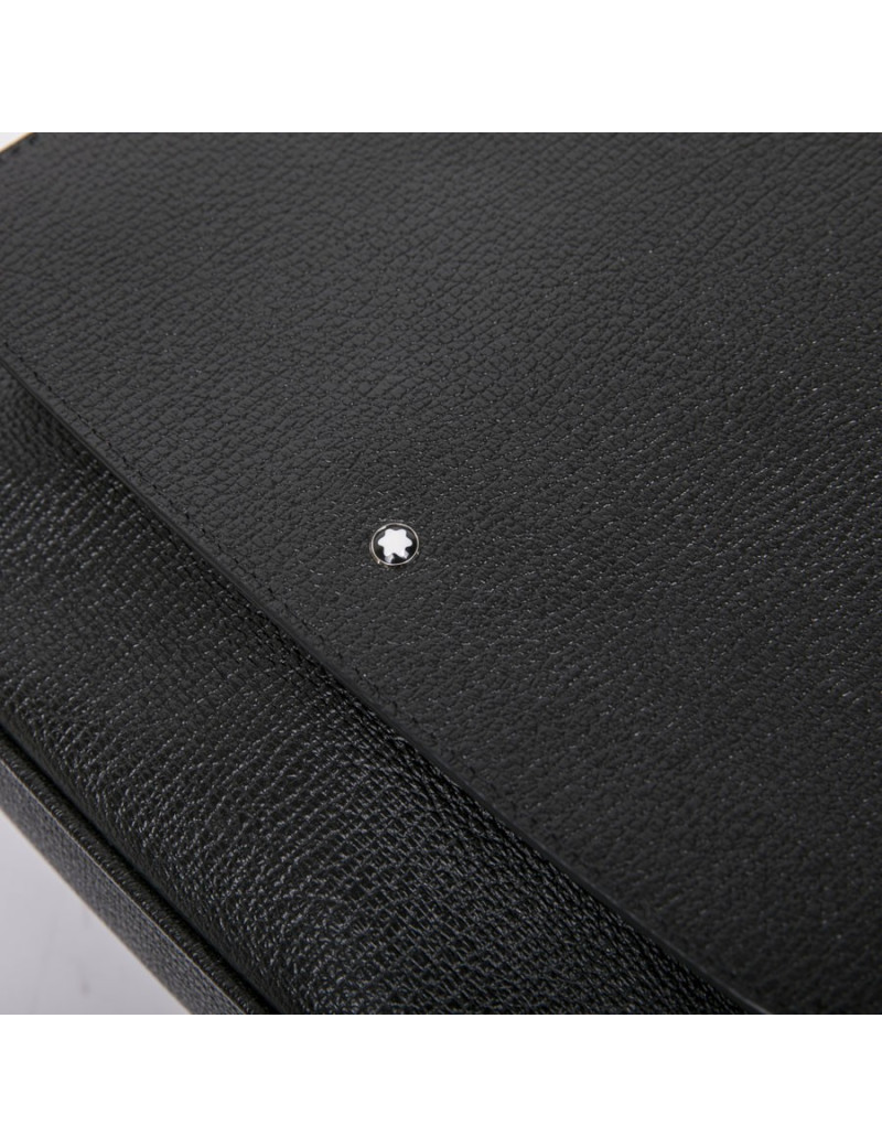 Sac MONTBLANC cuir grainé noir