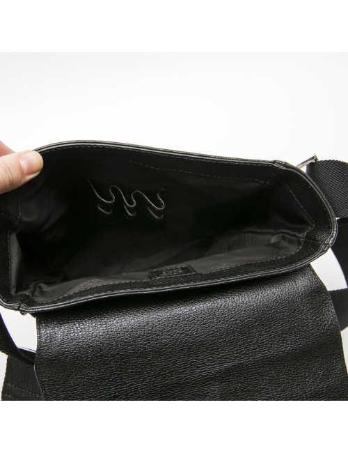 Sac MONTBLANC cuir grainé noir