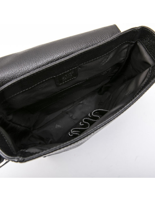 Sac MONTBLANC cuir grainé noir