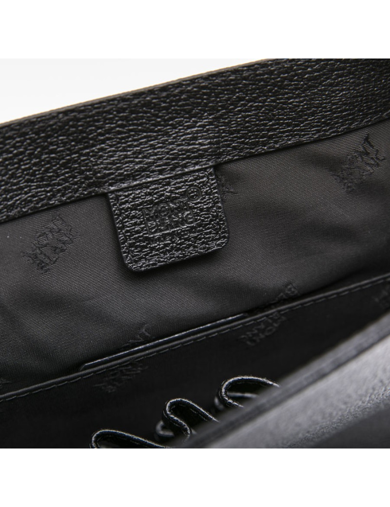 Sac MONTBLANC cuir grainé noir