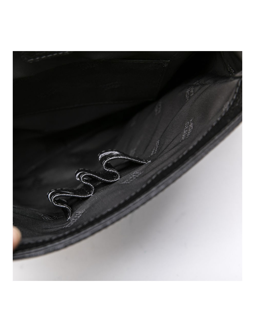 Sac MONTBLANC cuir grainé noir