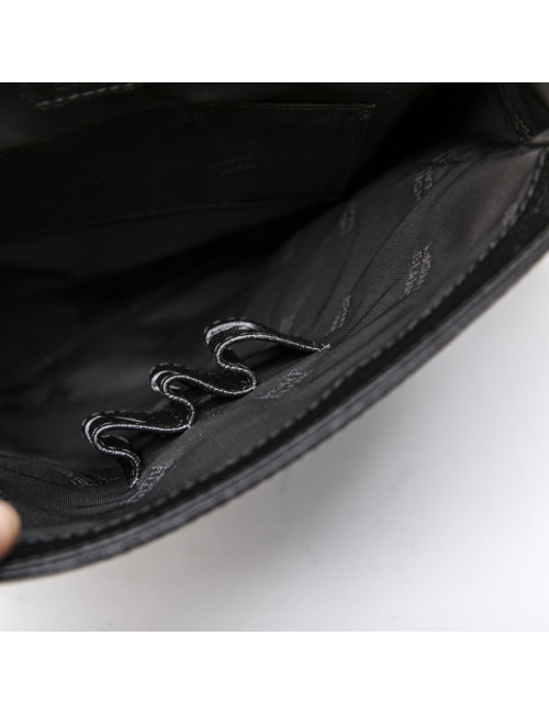 Sac MONTBLANC cuir grainé noir