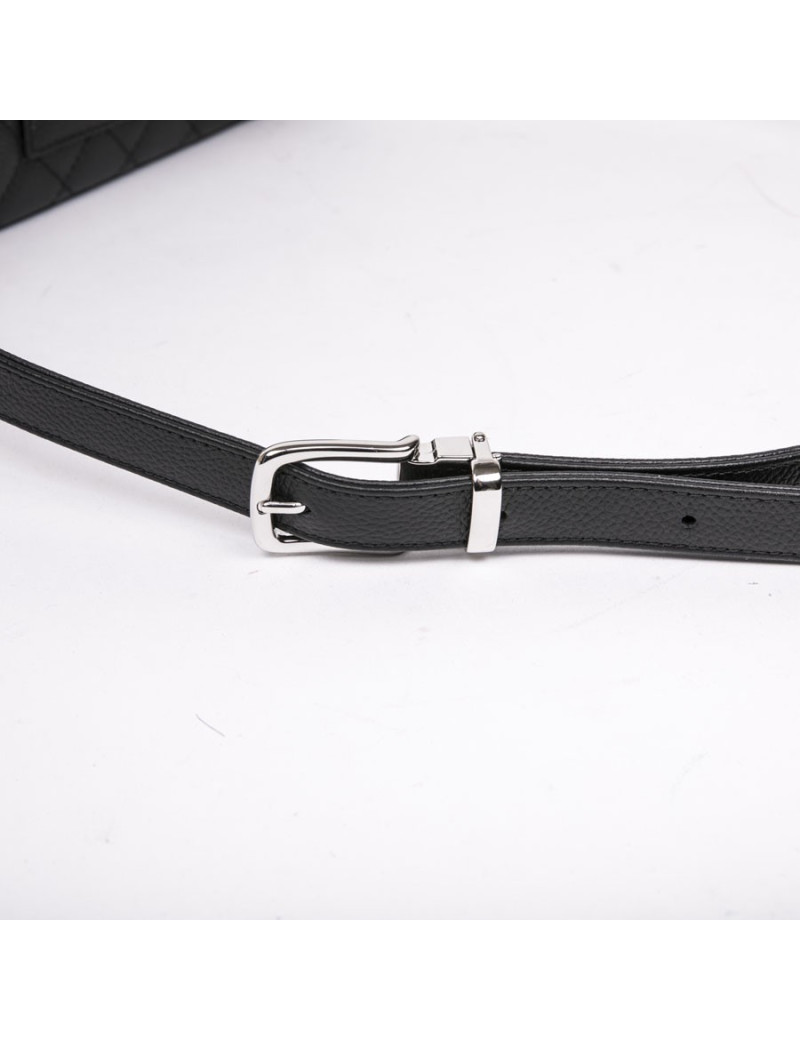 Pochette banane CHANEL cuir grainé noir