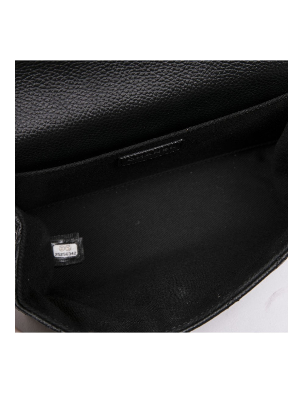 Pochette banane CHANEL cuir grainé noir