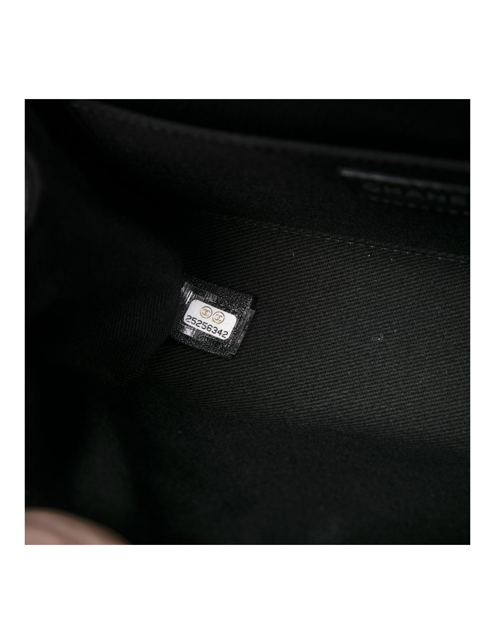 Pochette banane CHANEL cuir grainé noir