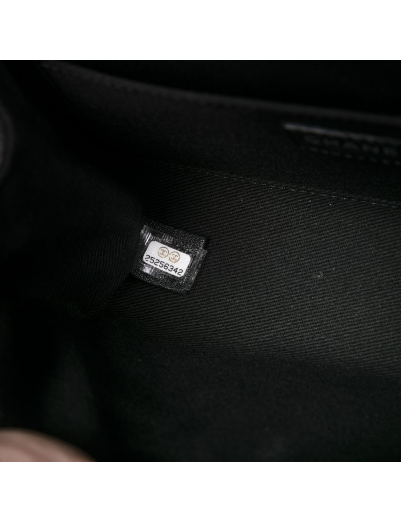 Pochette banane CHANEL cuir grainé noir