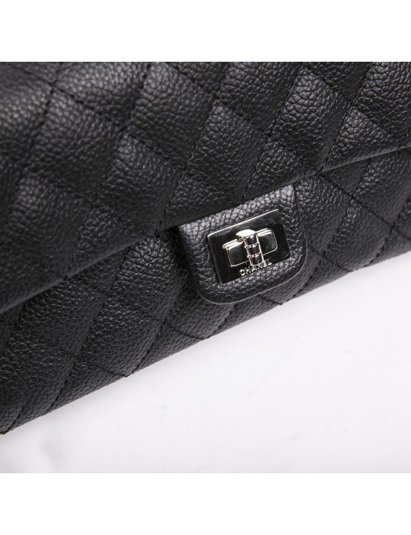 Pochette banane CHANEL cuir grainé noir