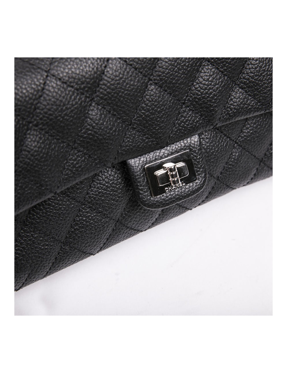 Pochette banane CHANEL cuir grainé noir
