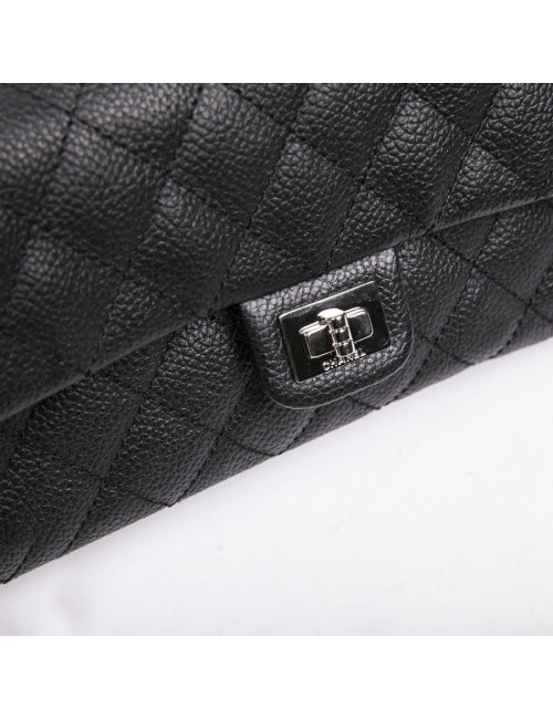 Pochette banane CHANEL cuir grainé noir
