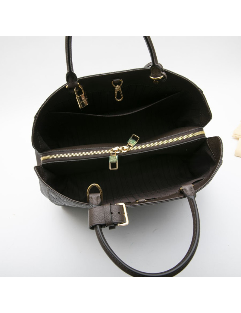 LOUIS VUITTON 'Montaigne' bag in earth-tone leather