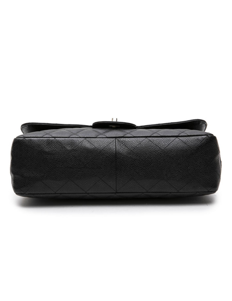 Jumbo CHANEL cuir caviar noir